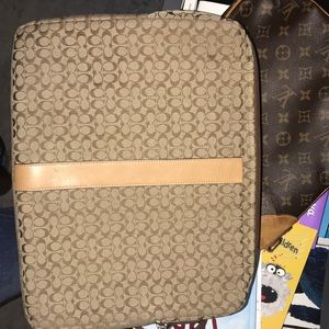 Coach laptop case. smaller computers.